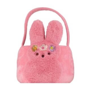 Pink Bunny Plush Easter Basket NWT